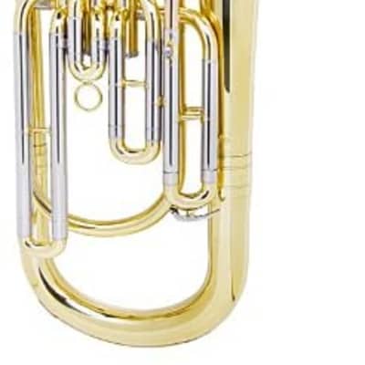 Mendini MBR-30 Intermediate Brass B Flat Baritone with Stainless Steel Pistons image 2