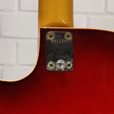 Galanti (Guild) Hollowbody Electric Guitar c1969 Red Burst w/Chip Case #201124 image 12