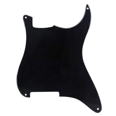 Stratocaster Blank Pickguard - Custom Screw and Pickup Layout DIY USA MEX - Black for sale