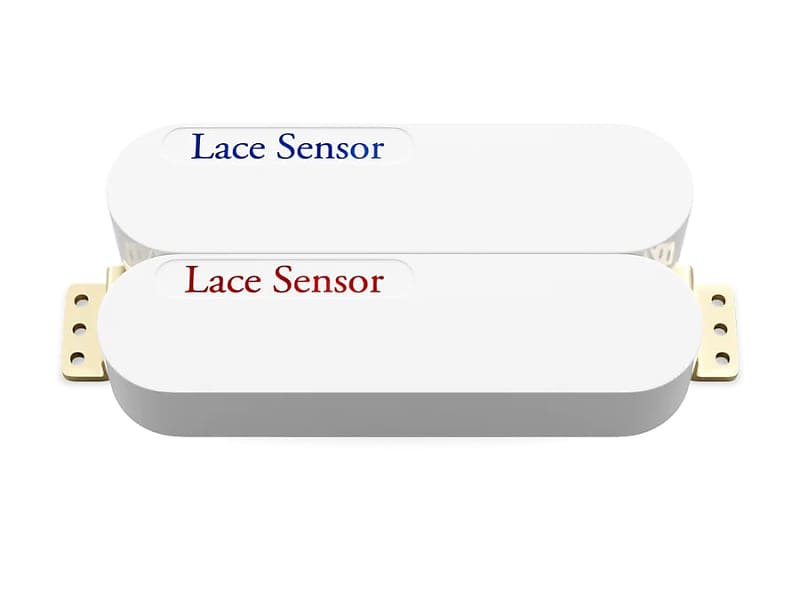 LACE Sensor Dually Humbucker (Red/Blue) - White