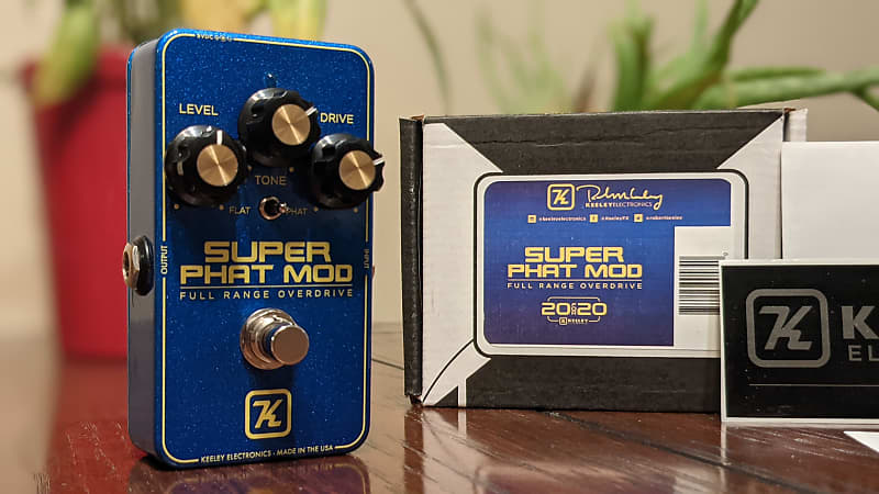 Keeley Super Phat Mod Overdrive 20 for 20 Limited Edition Custom Shop Blue  Sparkle (only 20 made)