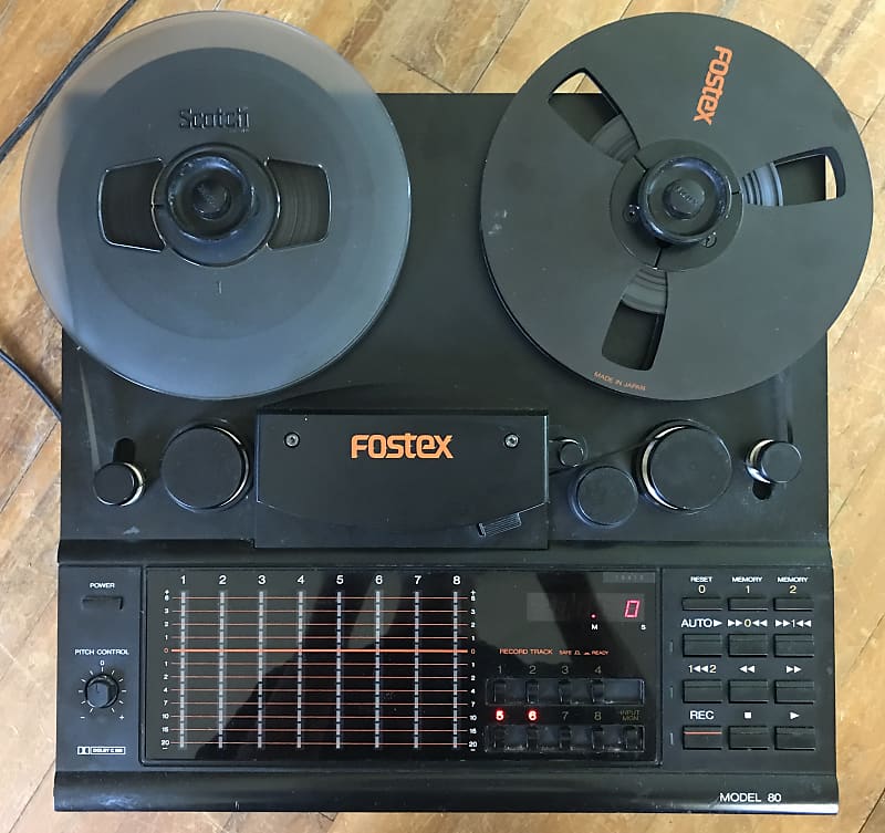 Fostex Model 80 - Black 1/4 8 Track Tape Recorder