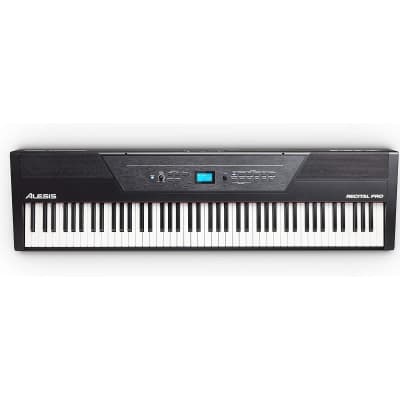 88 Key Digital Piano Keyboard with Hammer Action Weighted Keys, 2x20W Speakers, 12 Voices, Record and Lesson Mode, FX and Display image 6