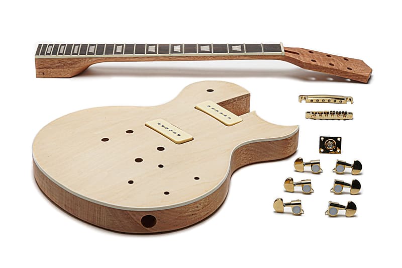 Solo LPK-90 DIY Electric Guitar Kit With Maple Top image 1