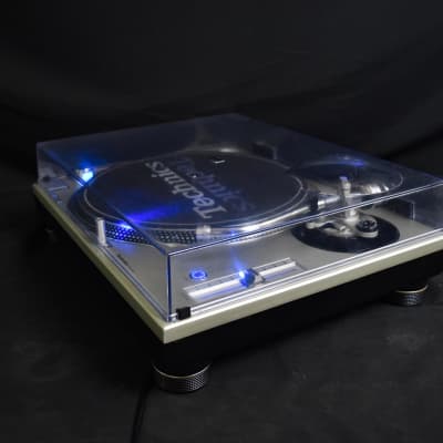 Technics SL-1200MK3D Silver Direct Drive DJ Turntable [Blue LED Modified] image 7