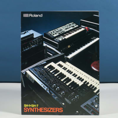 Roland SH-7 & SH-1 analog synthesizer brochure in German