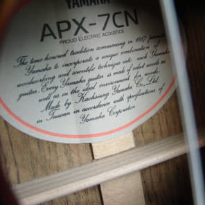 Yamaha APX Series APX-7CN Acoustic/Electric Classical Nylon String