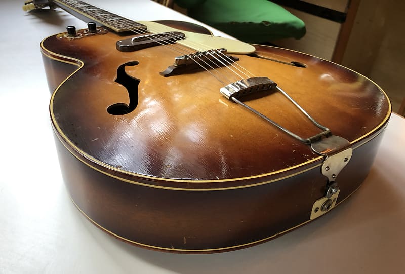 Kay Sherwood Deluxe Archtop Guitar - Late 40's to Early 50's - Sunburst  Finish • LA Vintage Gear