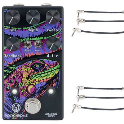 Walrus Audio Polychrome Flanger + 2x Gator Patch Cable 3 Pack image 1