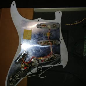 1989 Fender Eric Clapton Signature Stratocaster Pickguard Assembly +25db Gold Lace Sensors image 7