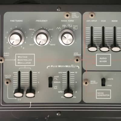 Roland System 100 Model 101 37-Key Synthesizer 1975 - 1979 - Black image 5