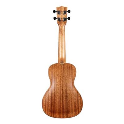 Kala Satin Solid Spruce Mahogany Travel Concert Ukulele with Gig Bag image 2