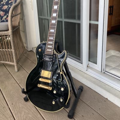 Maya Les Paul Custom Style Guitar 1972 Black for sale