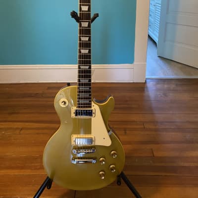 1974 Greco EG 550 Gold Top Sparkle Mini Humbuckers Pro Setup Hard Shell  Case | Reverb