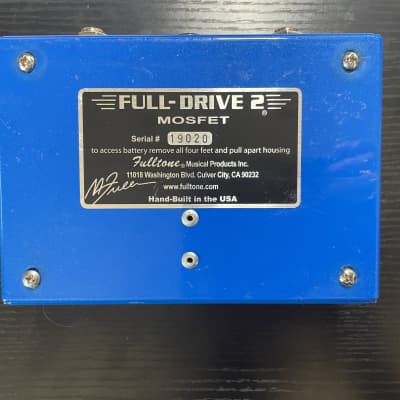 Fulltone Full-Drive 2 Mosfet 2000s - Blue image 3