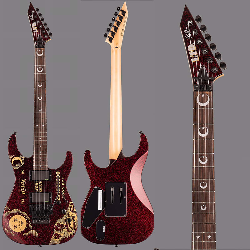 ESP LTD Kirk Hammett Red Sparkle OUIJA Limited Edition w/ COA + Case (1 of  500 Worldwide)