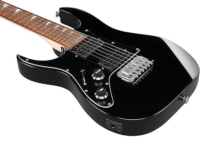 Ibanez Mikro Series 3/4 Size Electric Guitar - Black Night (Left Handed) image 1
