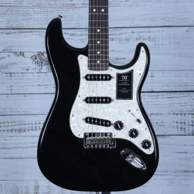 美品、Fender MEXICO Player 70th プロ調整済み Fender MEX 70th Anniversary Player Stratocaster (Nebula Noir