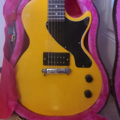 2011 EPIPHONE LES PAUL JUNIOR LIMITED EDITION TV YELLOW 57 REISSUE W/ CASE & UPGRADES image 9