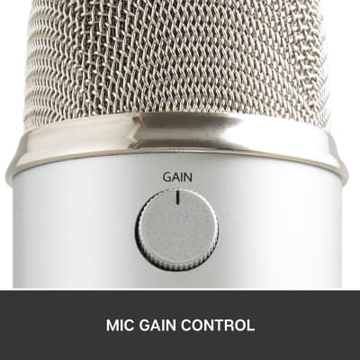 Blue Microphones Yeti Multi-pattern USB Condenser Microphone  - Silver image 8