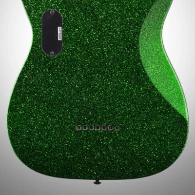 ESP LTD SCT-607B Stephen Carpenter Baritone Electric Guitar, 7-String, Green Sparkle image 6