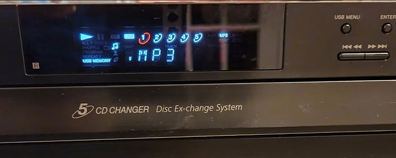 Sony Sony CDP-CE500 5-disc CD changer 2010 - Black metal  			