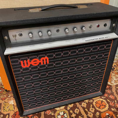 Vintage 1970s WEM Watkins Dominator Bass MK1 1x15 Valve Guitar Amplifier Combo image 2