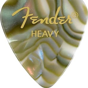 Fender 351 Shape Premium Picks, Heavy, Abalone, 144 Count 2016