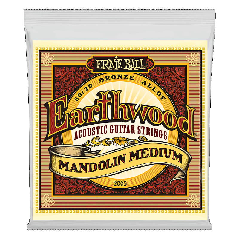 Ernie Ball Earthwood Mandolin Medium Loop End 80/20 Bronze Acoustic Guitar Strings - 10-36 Gauge 2065 image 1