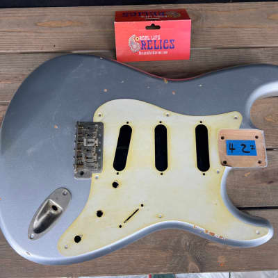 Real Life Relics Strat® Stratocaster® Body Aged Inca Silver #2 image 2