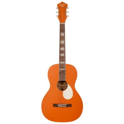Recording King RPS-7-MOR Dirty 30s Series 7 Single 0 Acoustic Guitar, Monarch Orange for sale