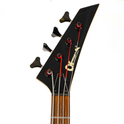 1987 Charvel Model 2B Electric Bass Guitar Ferarri Red w/ P/J Pickups, Active Electronics, Gigbag image 8