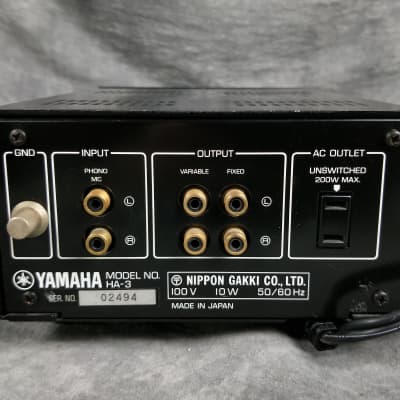 Yamaha HA-3 Natural Sound MC cartridge Equalizer In Excellent