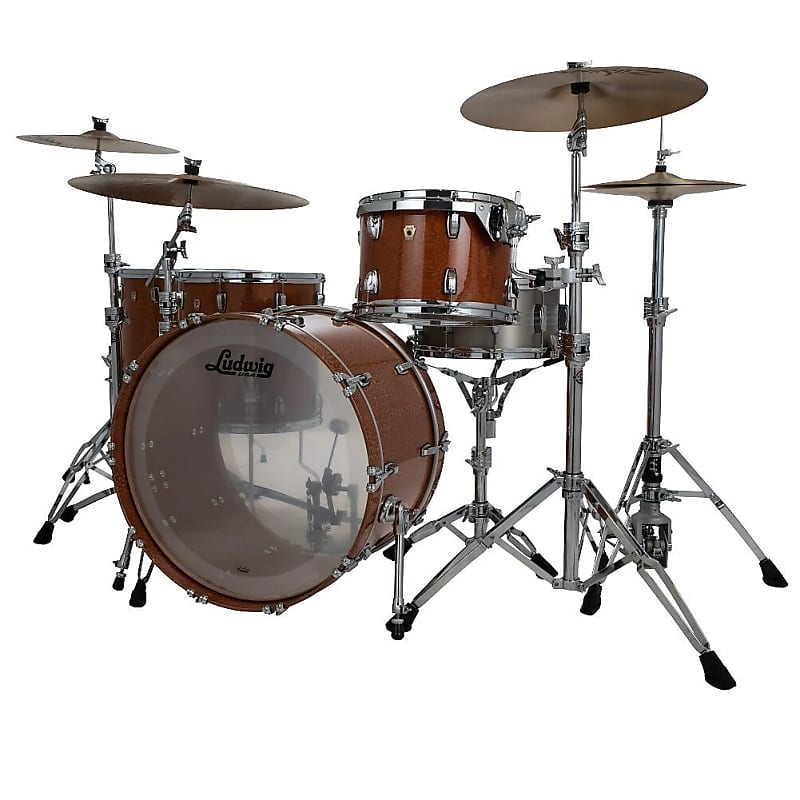 Ludwig Classic Maple Aged Exotic Pro Beat Outfit 9x13 / 16x16 / 14x24" Drum Set image 1