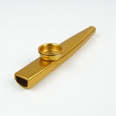 BLUE & GOLD FINISH METAL KAZOO MUSICAL INSTRUMENT - ANYONE CAN PLAY & HAVE  FUN!