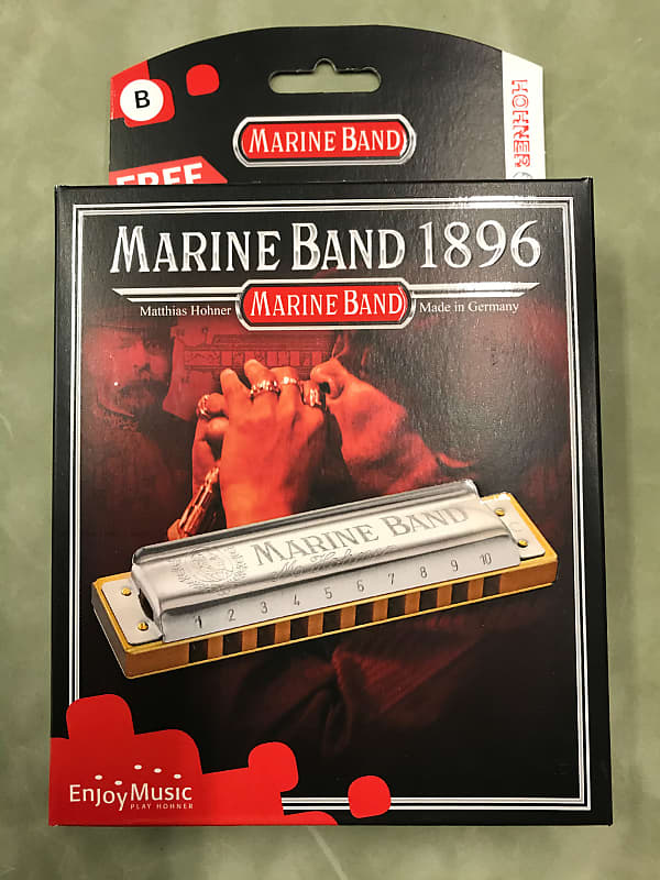 Hohner Marine Band 1896 Classic Harmonica - Key of B image 1