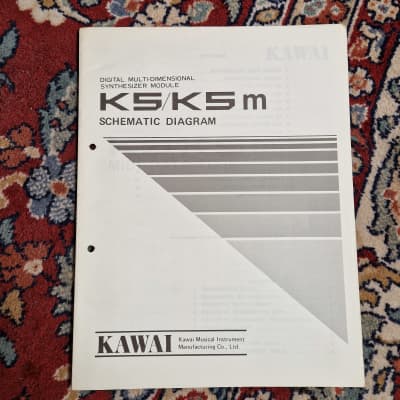 Kawai  K5 K5m Schematics /Service Manual/ Service Notes Original