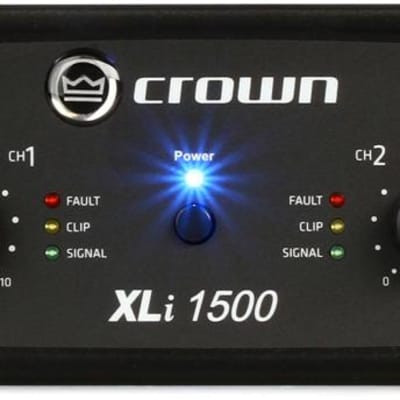 Crown XLi 1500 450W 2-channel Power Amplifier (3-pack) Bundle for sale