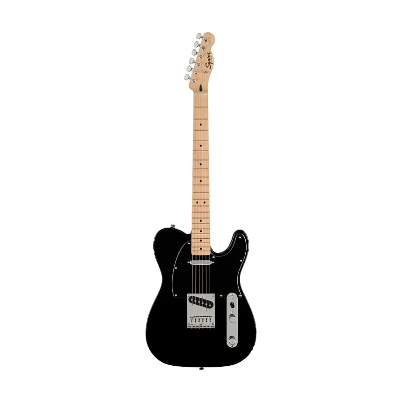 Squier FSR Affinity Series Telecaster Electric Guitar, Maple FB, Black