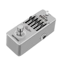 Rowin LEF-317B Bass EQ Equalizer Effect Pedal True Bypass 2024s - Silver