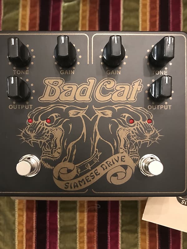 Bad Cat Siamese Drive Dual Overdrive/klone Black/no longer in