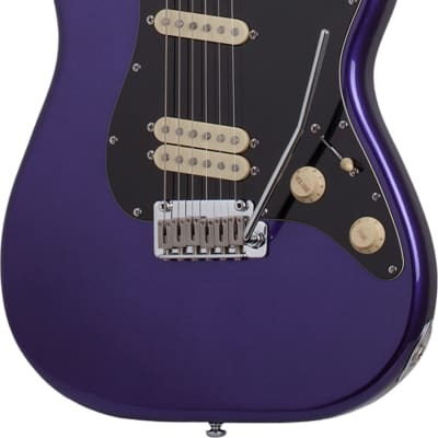 Schecter MV-6 Electric Guitar, Metallic Purple image 1