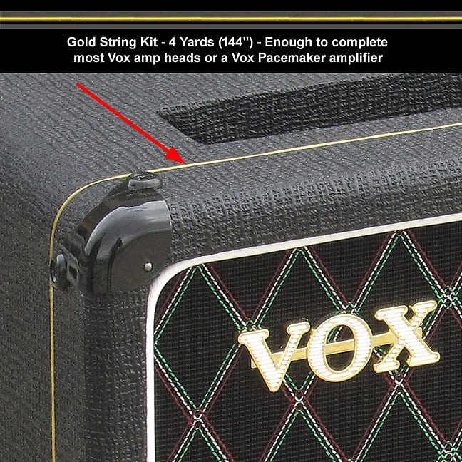 Gold String for Vox Amps - 4 yards (180 inches) in Length - For Vox Amp Heads image 1