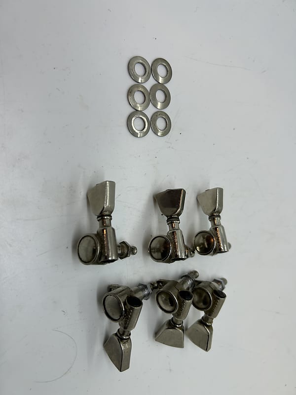 Grover Rotomatic tuners w tulip buttons 1970s Nickel Reverb