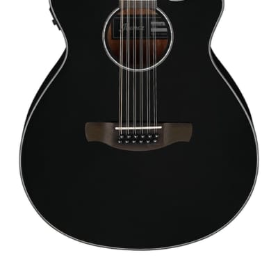 Ibanez AEG5012 12-String Acoustic/Electric Guitar Black for sale