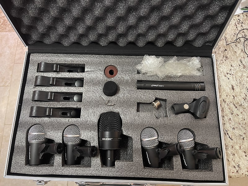 Pyle PDKM7 Drum Mic Kit Reverb