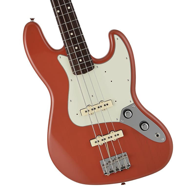 Fender Japan Tomomi Signature Jazz Bass 2023 Clear Fiesta Red 
