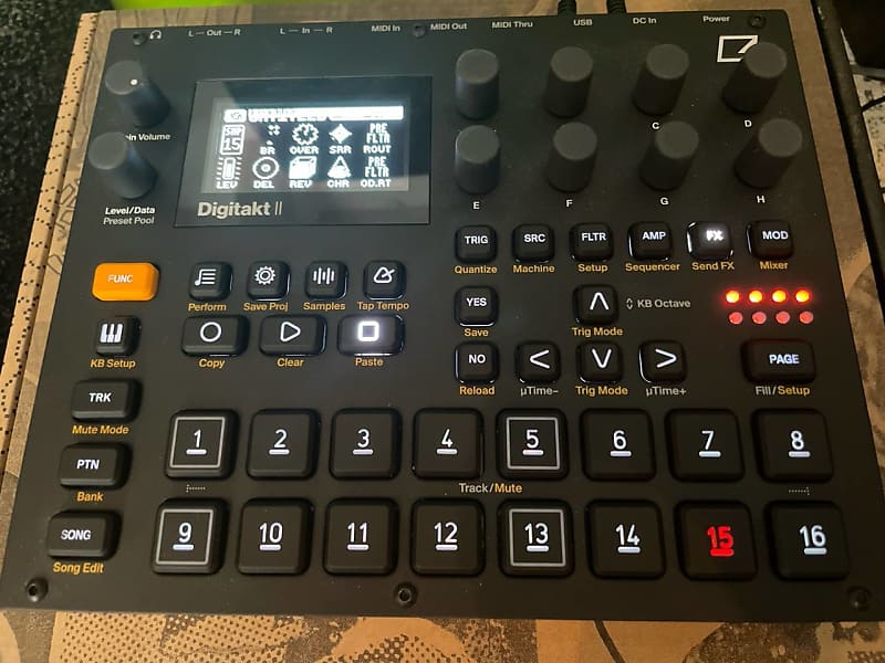 Elektron Digitakt II 2024 - Present - Black image 1