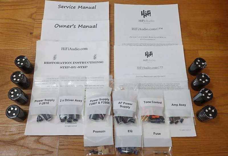 Sansui G8000 restoration kit filter capacitor repair rebuild fix  			