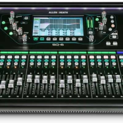 Allen & Heath AH-SQ-6 Digital Mixer, 48 Input Channels, 7" Colour Touchscreen, 24 Onboard Preamps, 25 Faders, 16 SoftKeys AES Digital Output image 4